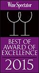 Best of Award of Excellence Wine Spectator 2015
