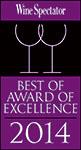 Best of Award of Excellence Wine Spectator 2014