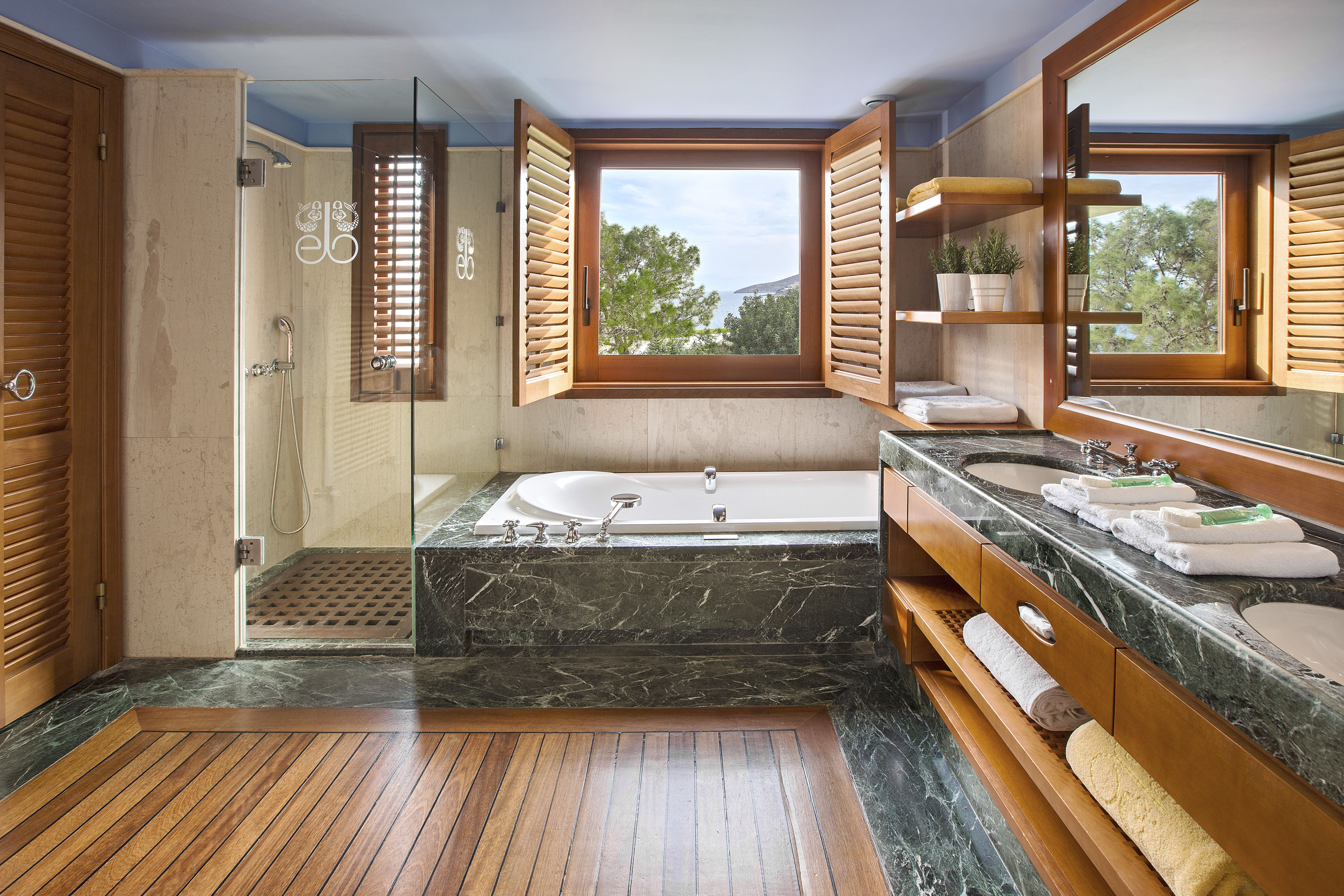 Premium Hotel Or Bungalow Suite Sea View Bathroom