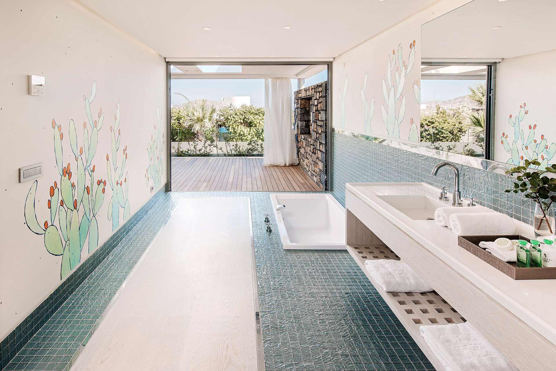 Elounda Beach Deluxe Bungalow Suite Sea View Open Plan 3