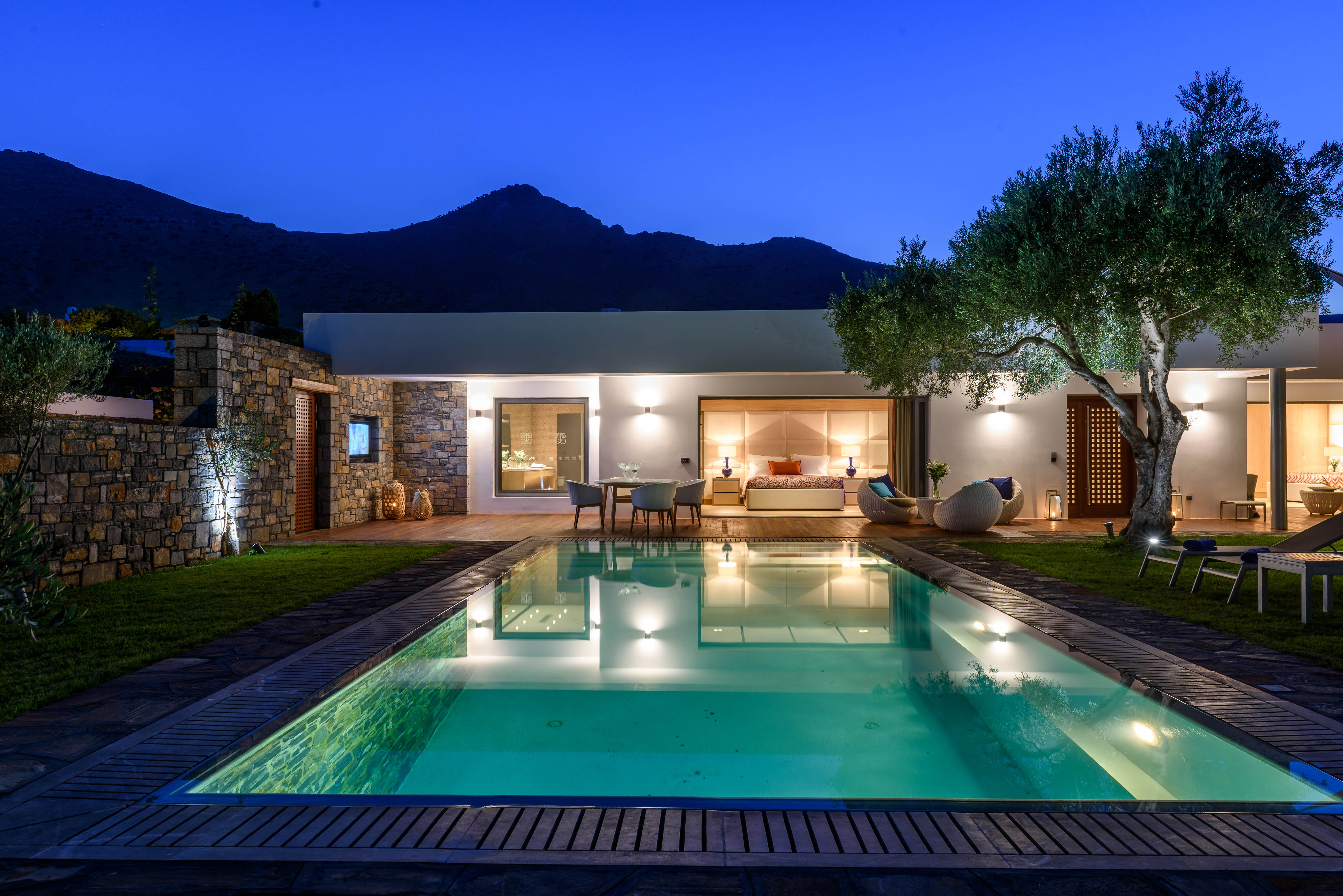 Royal Villa Erato Night View